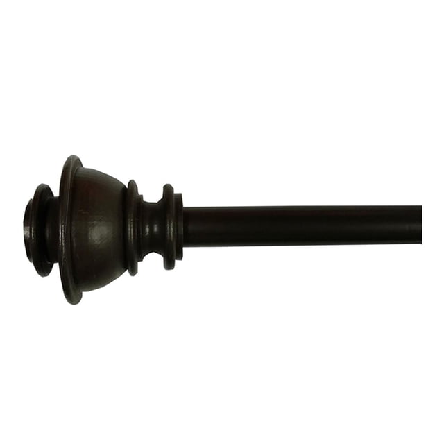 Cortinero Deco Trompeta Café 122-214 cm