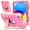 Pink & Rose Red, variant on Meifei Case for iPad 10th Gen 10.9 inch / iPad A16 11 inch, with Kickstand, Silicone Hand Strap & Pencil Holder, Black Blue