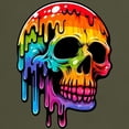 thumbnail image 3 of CafePress - Vibrant Multicolor Skull Men's Value T Shirt - Men's Classic Graphic Cotton T-Shirt, 3 of 4
