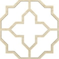 thumbnail image 2 of 66 7/8"W x 66 7/8"H x 3/8"T King Size Laird Decorative Fretwork Wood Ceiling Panels, Birch, 2 of 10