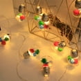 thumbnail image 5 of 2 Meter Festive String Lights with Decorative Bulbs - Battery Powered Holiday Light Strand for Indoor Christmas Decorations, 5 of 6