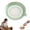Green, variant on Premium Ceramic Garlic Grater Plate - New Gradient Ceramic Grinding Dish with Spout - Ginger Grater for Cheese, Chocolate, Fruits & Vegetables - Non-Slip Kitchen Grinder Tool