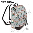 thumbnail image 2 of Lafuoo Skiing penguin Pattern Leather Backpack, Adjustable Backpack Suitable for School Work, Suitable for Adults, Men, Women and Teenagers-One Size, 2 of 4