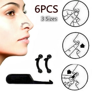 Nose Lift Up Shaping Clip Shaper Kit, 3Pcs/Set Nose Massager Roll Slimmer  for Bridge Straightening Correction Nose Higher Set Face Beauty Tool