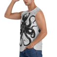 thumbnail image 3 of Kdxio Abstract Ink Octopus Men's Tank Top Muscle Workout Gym Shirts Casual Sleeveless Shirts-Medium, 3 of 7