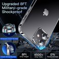 thumbnail image 4 of Funda transparente para iPhone 12 YONGSHENG a prueba de golpes grado militar, 4 of 5