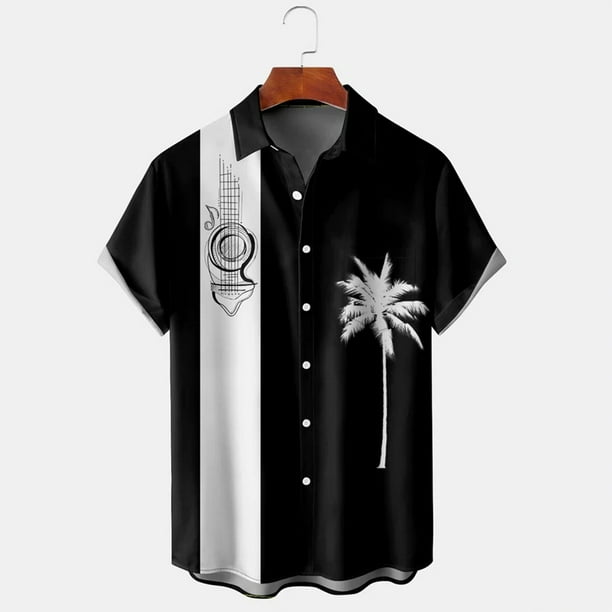 JDEFEG Pearl Snap Shirt Mens Fashion Casual Beach Seaside JDEFEG Pearl Snap Shirt Mens Fashion Casual Beach Seaside