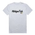 thumbnail image 1 of W Republic 554-341-WHT-04 Men Michigan Tech Script T-Shirt, White - Extra Large, 1 of 1