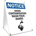 thumbnail image 1 of SignMission OS-NS-SBC-2436-25583 Panneau de Signalisation OSHA 24 x 36 Po - Éviter la Contamination, 1 of 1