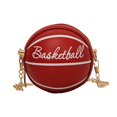 thumbnail image 1 of Bolso en forma de baloncesto bolso versátil de cuerpo cruzado para deportes al aire libre de desplazamiento rojo, 1 of 8