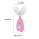 thumbnail image 4 of Toystoory Cepillo de portátil de silicona en forma de U para niños pequeños, cepillo de de doble cara para entrenamiento de bebés Suministros de limpieza para el hogar rosado S Toystoory HA009117-06, 4 of 6