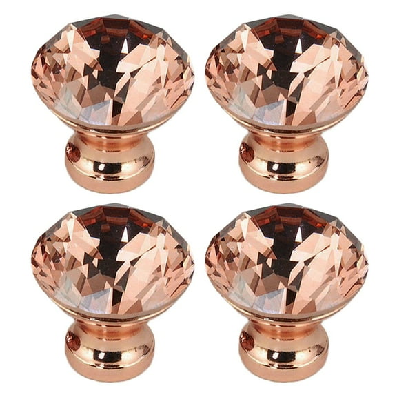 Drawer Knobs Replacement Rose Gold Single Hole Tool 2Pcs/4Pcs 30Mm*31Mm