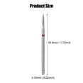 thumbnail image 2 of Unique Bargains 10 Pcs Emery Nail Drill Bits Set for Acrylic Nails 3/32 Inch Nail Art Tools 43.8mm Length Red, 2 of 7