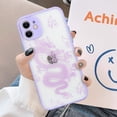 thumbnail image 2 of Compatible with iPhone 12 Case Fashion Cool Dragon Animal 3D Pattern Design Frosted PC Back Soft TPU Bumper Shockproof Protective Case Cover for iPhone 12 6.1 inch, Purple, 2 of 7