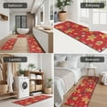 thumbnail image 5 of Red Christmas Gingerbread Man Pattern Kitchen Rugs Sets Of 3,Kitchen Runner Rugs Non Skid Washable,Decorative Kitchen Floor Mats for Kitchen,Sink,Laundry,17"x30"+ 17"x47" + 17"x59", 5 of 6
