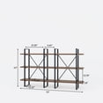 thumbnail image 2 of Davee Antique Walnut Color Bookshelves-70.86"W*43"H, 2 of 3