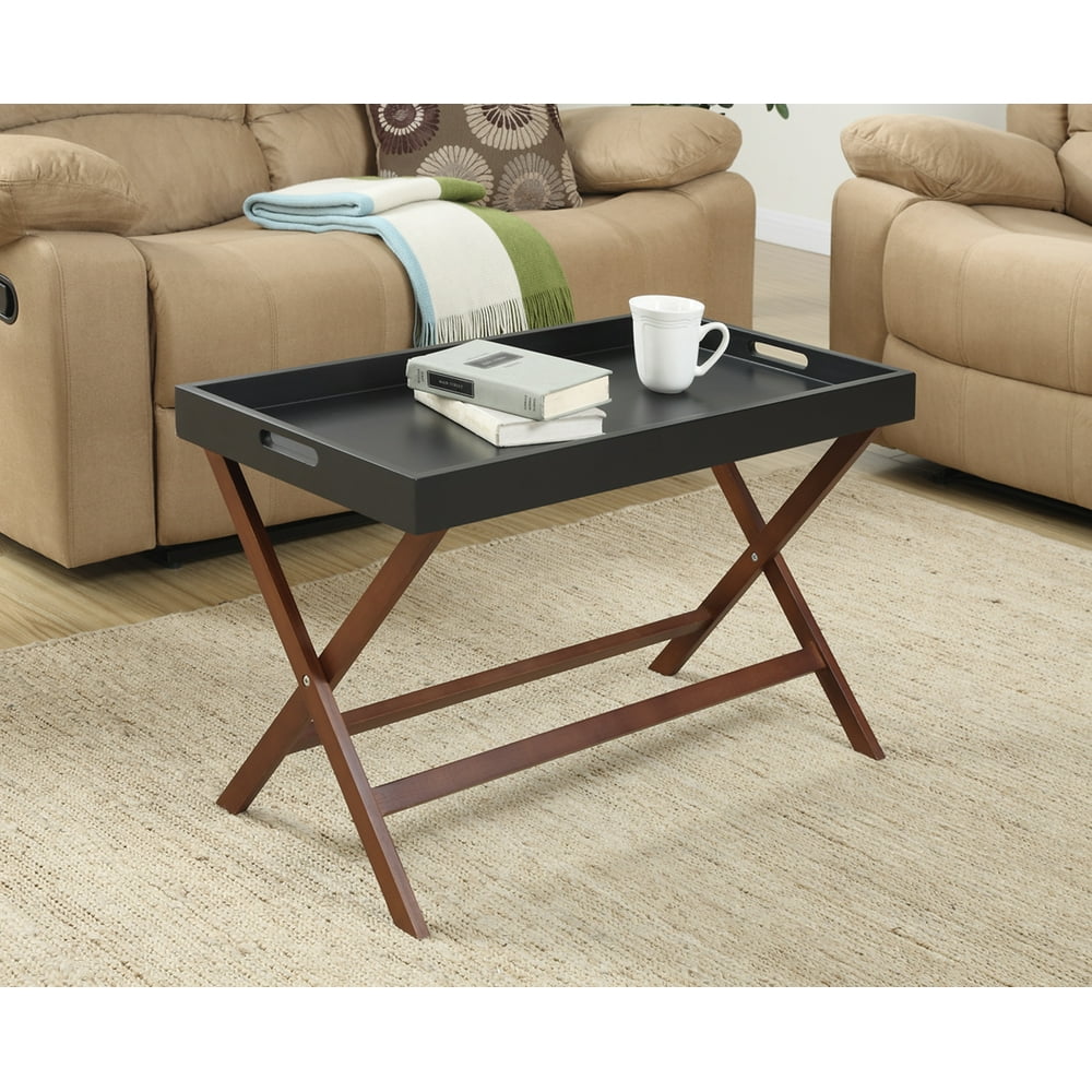 Baja Coffee Table with Removable TrayFinishBlack/Cherry