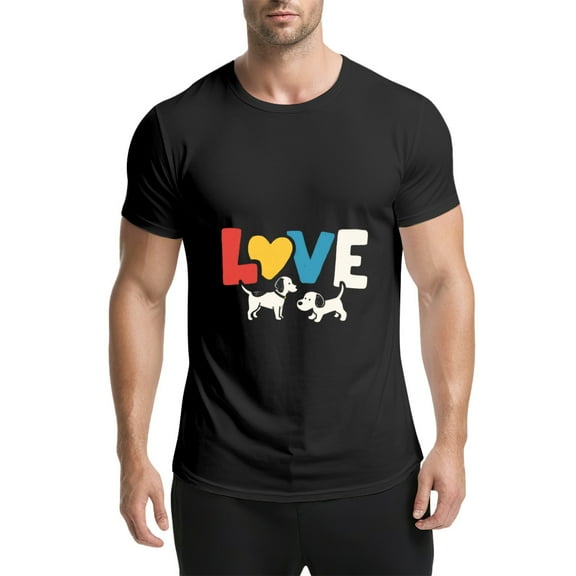 Black T Shirts for Men, Mens Graphic Tees, M5717100,S