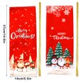 thumbnail image 3 of Moyic Funda para botella de vino, muñeco de nieve de Navidad, dibujo de color rojo, manga de encaje, ropa de de comedor, bolsa de cerveza, Kits de decoración para fiestas Blanco Moyic HA068246-01, 3 of 6