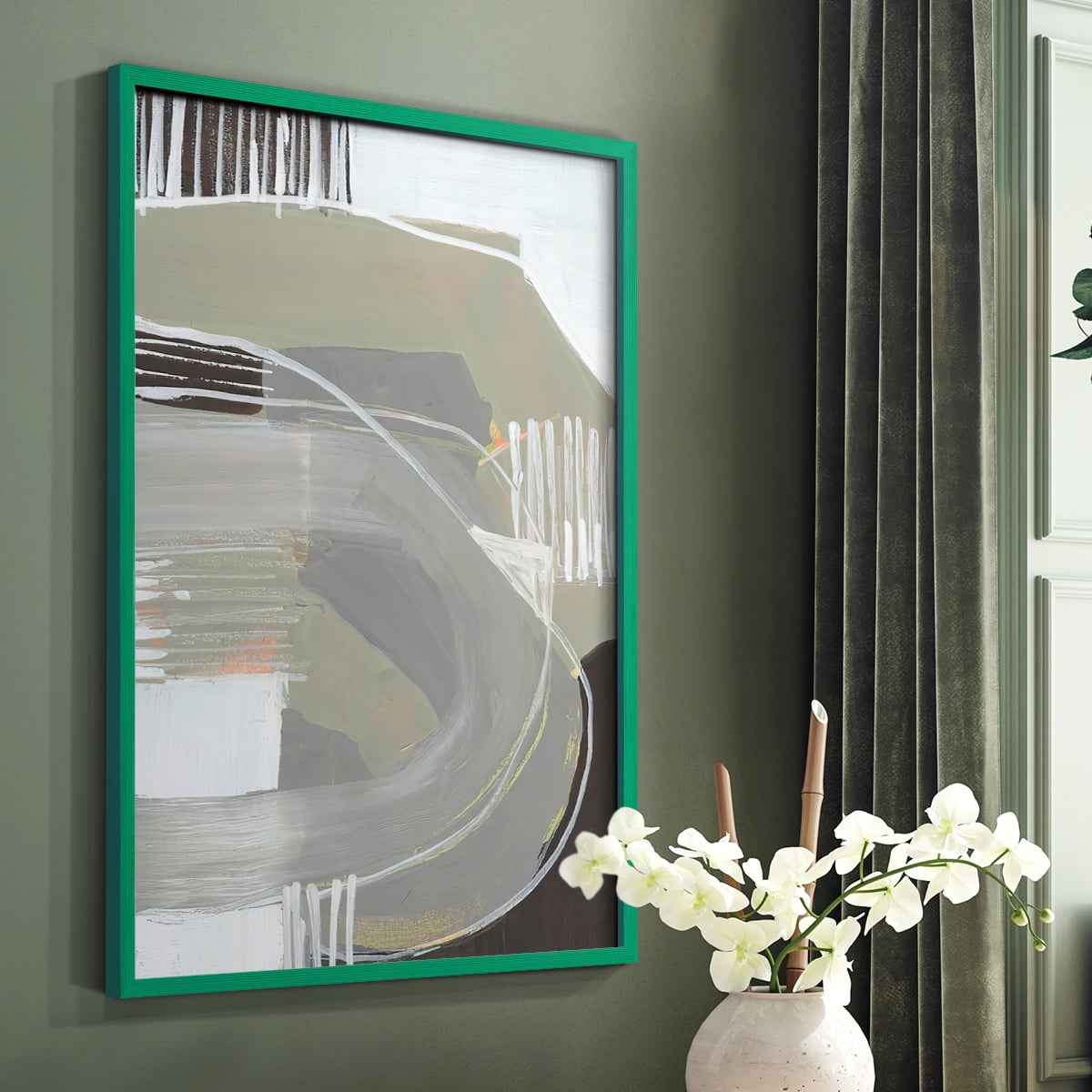 Arching Neutrals I in Paper Solid Wood 11 x 14 Framed Print