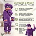 thumbnail image 6 of Beita Big Mouth Monster pajamas,Goofy Onesie，Cozy Home Loungewear,Soft Fabric,Long, 6 of 12