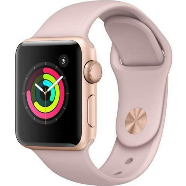 Apple Watch Series 3 GPS Cellular 38mm Sport Band Gold Aluminum Case Scratch and Dent
