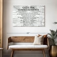 thumbnail image 3 of Elephant Stock Ten Commandments Gray Wall Art - Horizontal Canvas Wall Art - Living Room Wall Decor - Inspirational And Typography Canvas - White And Black Decor - 45" x 30", 3 of 8