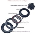 thumbnail image 2 of 1. Threadless Mountain Bike Headsets Double Bearing 41.8-52mm Tapered Front Fork Replacement Cycling Accessories, 2 of 8