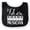 Black and White, variant on Inktastic Future Musician Piano Music Boys or Girls Baby Bib