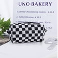 thumbnail image 1 of Bolsa de cosméticos de punto con diseño de tablero de ajedrez, bolsa de almacenamiento de lana de colores en contraste, bolsa de lavado, bolsa de archivo portátil de gran capacidad, estuche para, 1 of 1