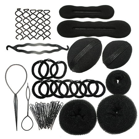 Styling Base Hair Accessory Maker Pads Hairpins Clip Insert Tool Hair Bun Set for