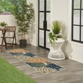 thumbnail image 4 of Nourison Aloha Indoor/Outdoor Blue Green 2' x 6' Area Rug (2x6), 4 of 8