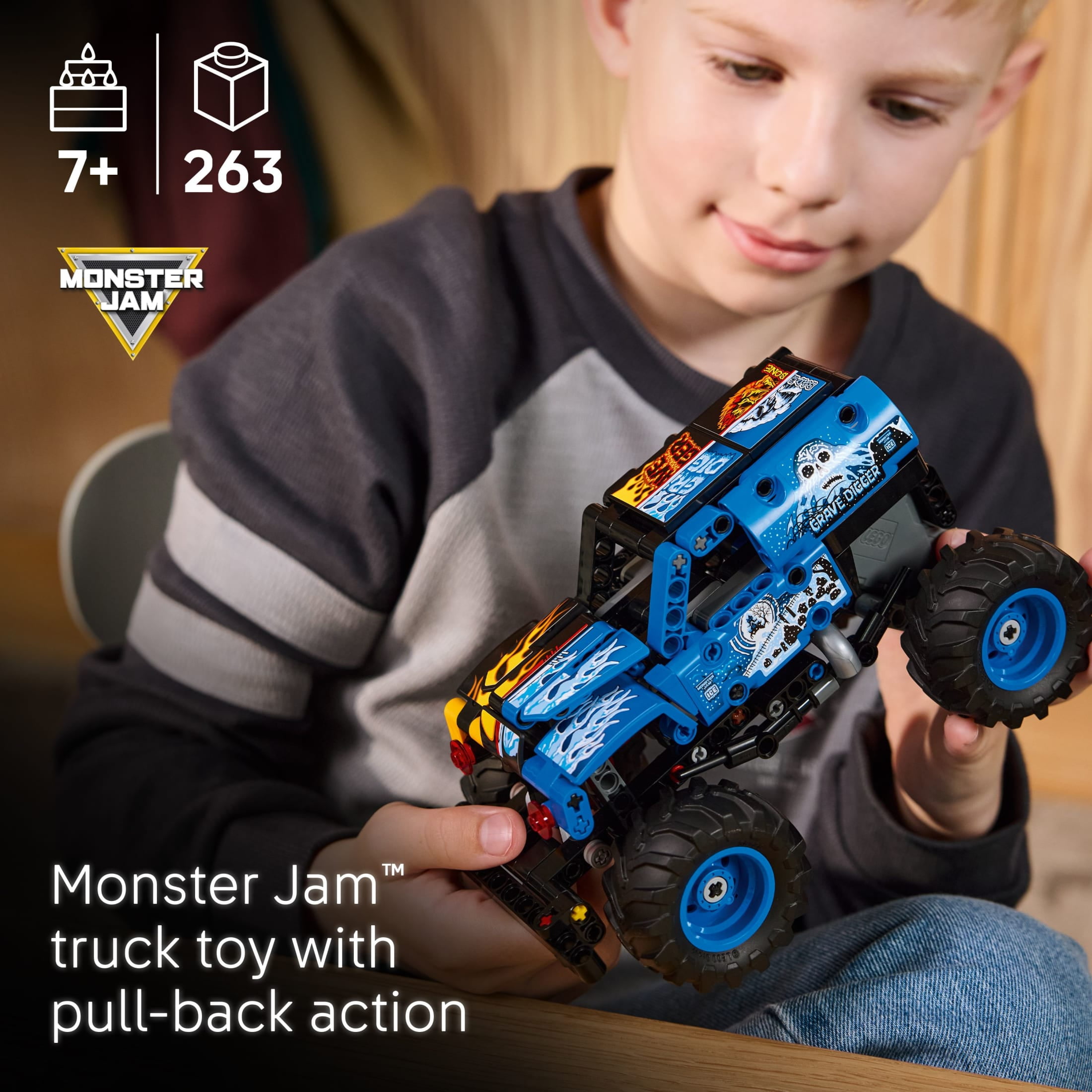 LEGO, Monster Truck, 42219, Pull-Back Racing Action - Walmart.com