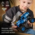 thumbnail image 4 of LEGO Technic Monster Jam Grave Digger Fire and Ice Building Toy for Boys & Girls - Monster Truck Toy W/Pull-Back Racing Action for Kids, Ages 7+ - Gift Idea for Birthdays - 42219, 4 of 8