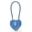 Blue, variant on Tibvox Heart Shaped Padlock 3 Digit Password Lock Luggage Password Padlock Double Mood Love Lock Travel Valentine's Day Gift