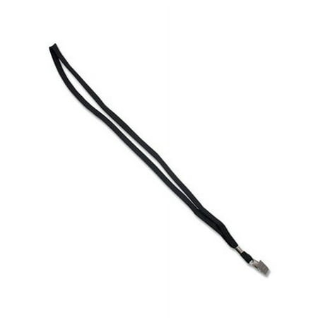 Advantus Deluxe Lanyards, Clip Style, 36" Long, Black, 24/Box -AVT75401