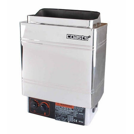 Fir Sauna (COASTS AM90MIM Sauna Heater for Spa Sauna Room - 9KW - 240V - Inner Controller - Stainless Steel)