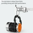 thumbnail image 2 of Zinc Alloy Bike Password Lock Anti-theft Folding Code Lock with Mount Bracket for Mountain Bikes, 2 of 8