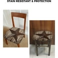 thumbnail image 6 of Dining Room Chair Seat Covers, Vintage Western Star Rustic Old Wooden Plank Board Brown Removable Stretch Chair Seat Cushion Slipcovers Protector for Holiday Party Festival Decoration, Set of 4, 6 of 6