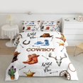 thumbnail image 2 of Homewish Western Cowboy 3-Piece Full Size Comforter Sets for Kids Children Teens,Rustic Farmhouse Bedding Comforter Set,Southwestern Theme Lightweight Bedding Sets,Super Cozy Room Decor,Reversible, 2 of 8
