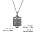 thumbnail image 4 of TEAMER Jewish Torah Scroll Ten Commandments Hebrew Pendant Necklace Bible Witchy Charms, 4 of 4