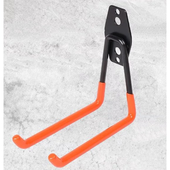 10 Pcs of Steel Garage Storage Utility Double Hooks Wall Organizer Tool Hanger H-D