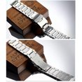 thumbnail image 5 of Solid Two Tone Steel Strap 24mm Silver Stainless Brushed Surface, 5 of 5
