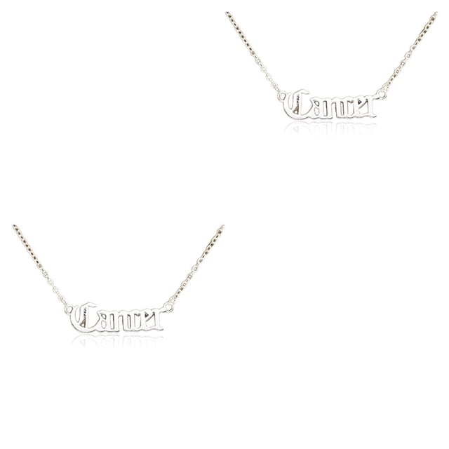 Collar de amistad Minnieouse Doce signos del zodiaco con tarjeta de exhibición oro