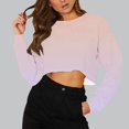 thumbnail image 3 of Jalioing Crop Tops for Women Gradient Crew Neck Long Sleeve Trendy Tops Summer Fashion Going Out Shirts, 3 of 4