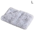 thumbnail image 1 of Pet Blanket Plush Small Animals Mat Warm Soft Pad 2 Layer Carpet Bed Couch Throw Rug, Light Gray, L, 1 of 9