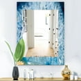 thumbnail image 3 of Designart 'Geode Interior With Light Blue Crystals' Mid-Century Mirror - Vanity Mirror - 28x40, 3 of 4