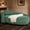 Green, variant on Shaiailed 67" Green Oval Chaise Lounge,Floor Lounge Chair with Curved Back and A Soft Pillows,Left Arm Chaise Lounge for Living Room