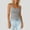 Gray, variant on Women Spaghetti Strap Scoop Neck Ribbed Tank Tops Slim Fitted Cotton Camisole Basic Sleeveless Layering Shirts Featuring Slim Fit Sleeveless Camisole Beige L