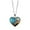 Green, variant on Jewelry VerPetridure Solar System Planet Galaxy Double Sided Necklace Universe Heart Pendant Necklace